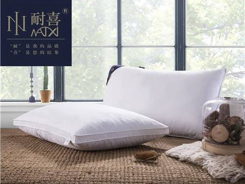 三立体边羽绒枕 